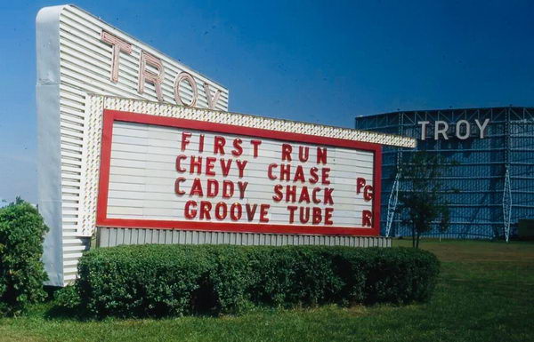 Troy Drive-In Theatre - Old Photo (newer photo)